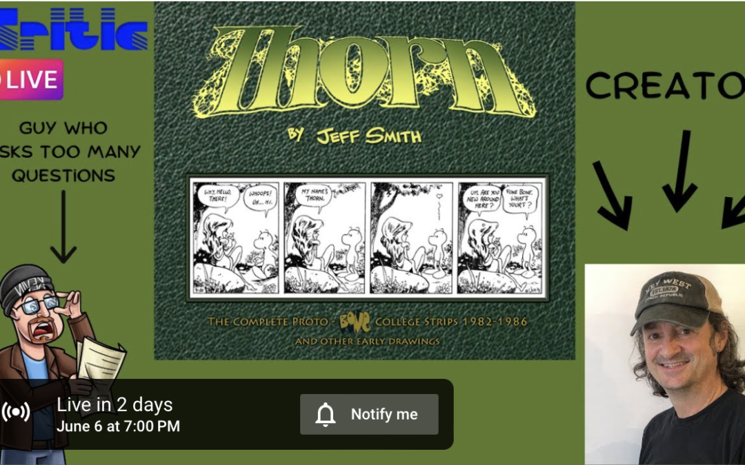 Jeff on iCritic LIVE Tonight  at 7pm EST!